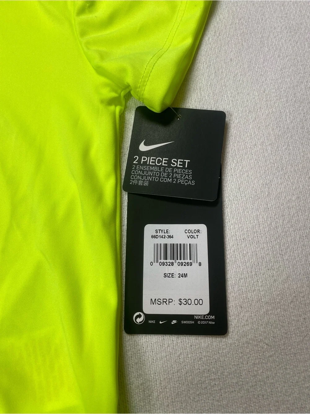 Nike Dri Fit 24M tee and shorts NWT. See description.